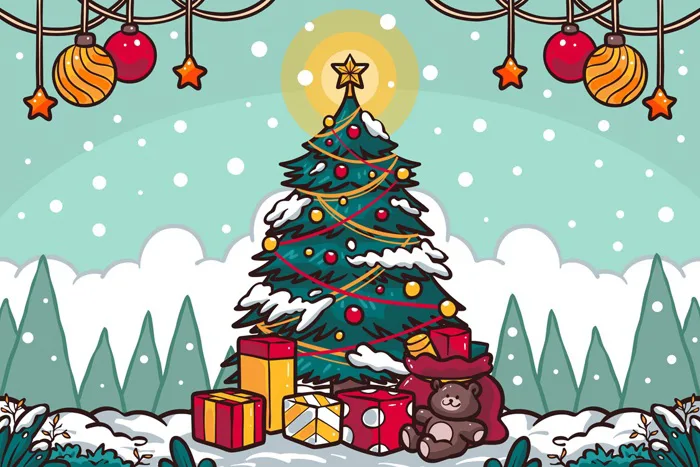 30+ Mẫu tranh tô màu Noel cho bé – Tranh tô màu Ông Già Noel, cây thông Noel  mới nhất