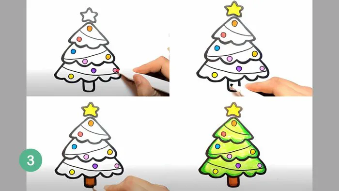 Hướng dẫn 4 cách vẽ tranh Noel đơn giản, đẹp nhất