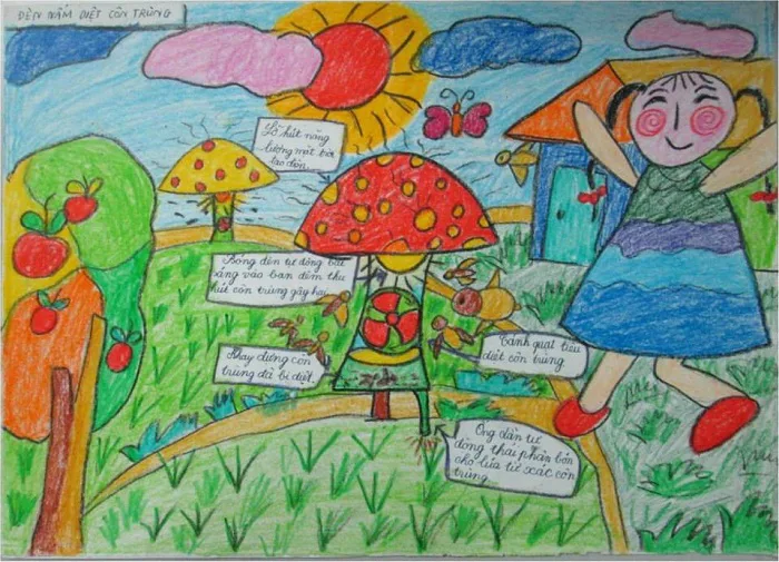 Tranh Vẽ Ý Tưởng Trẻ Thơ Đẹp Nhất