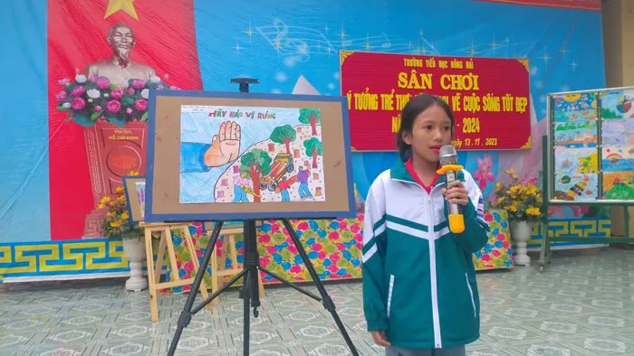 Vẽ tranh Ý tưởng trẻ thơ II Hoạt động chào mừng ngày 20 11