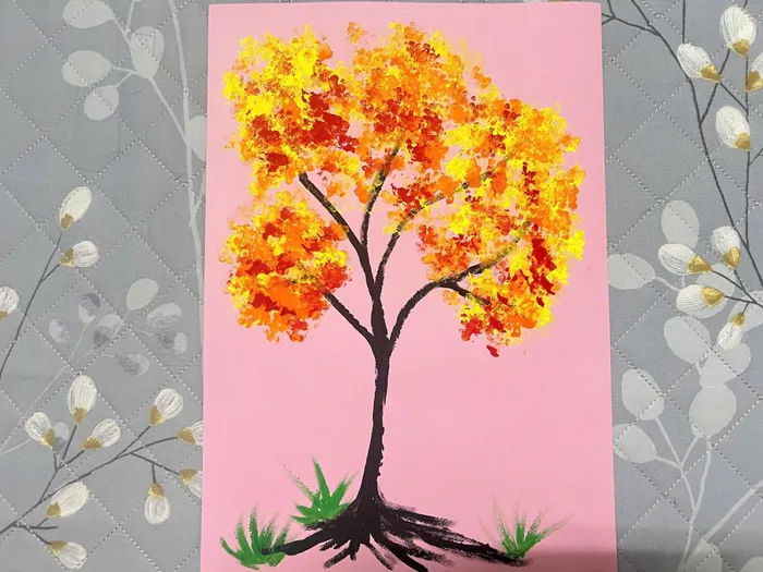 Bất ngờ với bông tăm: Biến thành tranh cây xanh cực sáng tạo - Đi cùng con