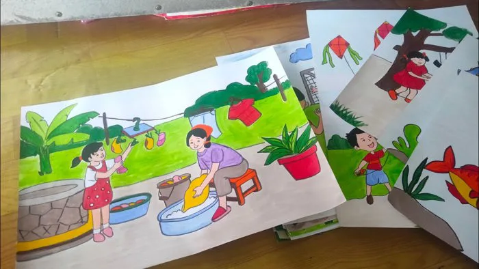 Tranh vẽ mĩ thuật lớp 5 bộ sách chân trời sáng tạo
