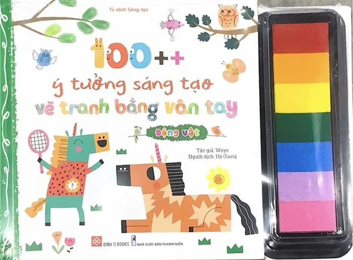 100++ ý tưởng sáng tạo vẽ tranh bằng vân tay - Động vật – Colormate Art &  Craft