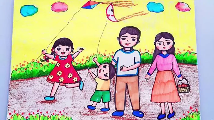 Cách vẽ tranh gia đình đẹp đơn giản và ý nghĩa nhất