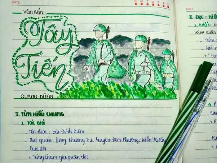 Tây Tiến - Quang Dũng -trang trí vở đẹp Tây Tiến - Quang Dũng -trang trí vở đẹp