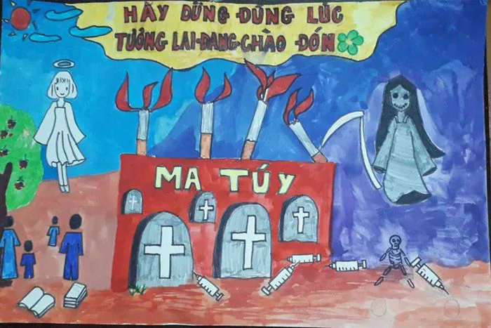 Những bức tranh đẹp nhất về chủ đề phòng chống ma túy