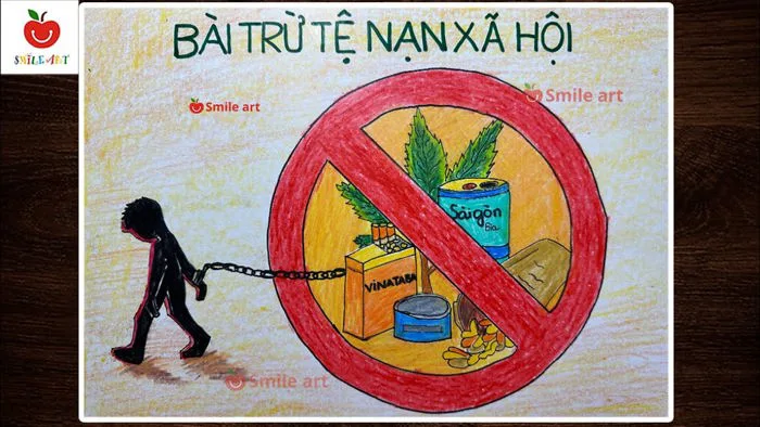 VẼ TRANH PHÒNG CHỐNG MA TÚY | Tranh cổ động phòng chống tệ nạn xã hội |  Tranh HIV/AIDS #smileart