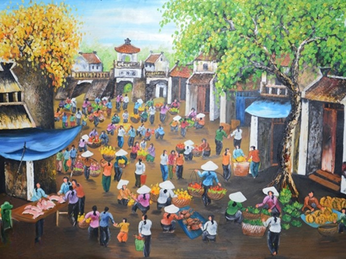Tranh Ngày Tết Đẹp 2026: 88+ Mẫu Treo Tường Ý Nghĩa
