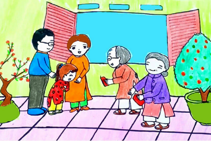 Cùng Hướng Dẫn Bé Yêu Vẽ Tranh Ngày Tết Đơn Giản Nhất