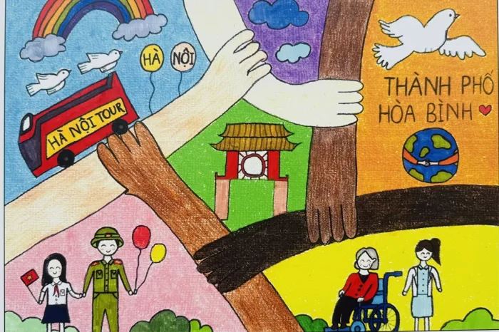Phát động vẽ tranh thiếu nhi quốc tế “Em yêu Hà Nội - Thành phố vì hòa  bình” năm 2025