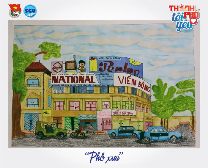 Độc đáo bộ tranh ký họa tái hiện nghĩa tình người Sài Gòn