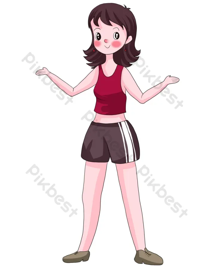 Tải miễn phí Thể Thao Vẽ Tay Cô Gái Dễ Thương Tập Thể Dục Hành động Chạy  Công cụ đồ họa | PSD chuyên nghiệp - Pikbest