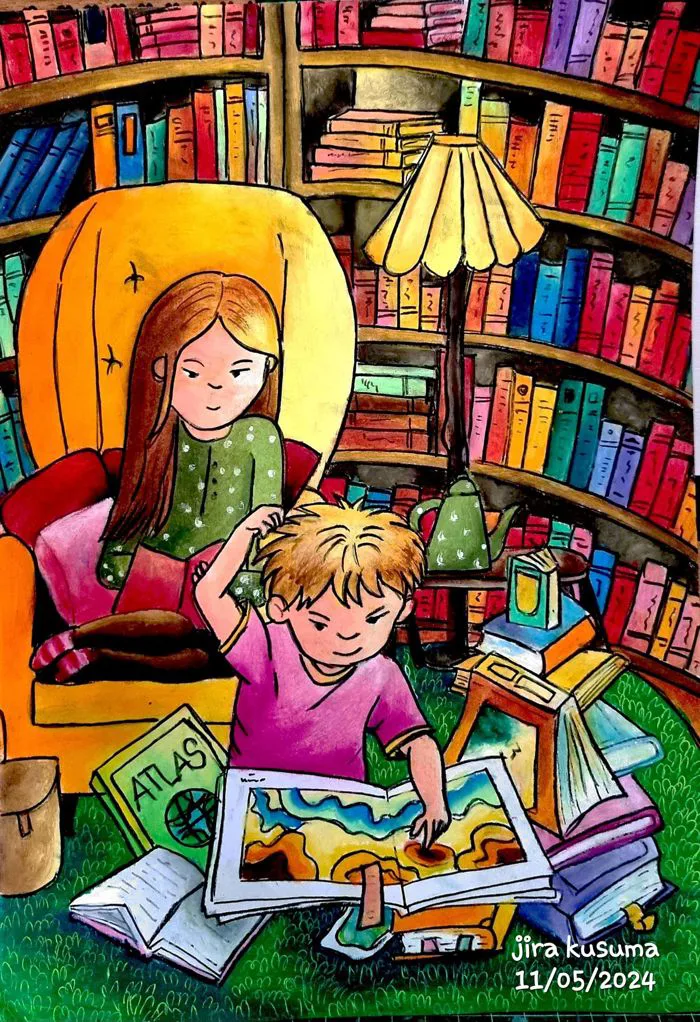 23 Vẽ tranh theo sách ý tưởng | mỹ thuật, hình minh họa, hội họa