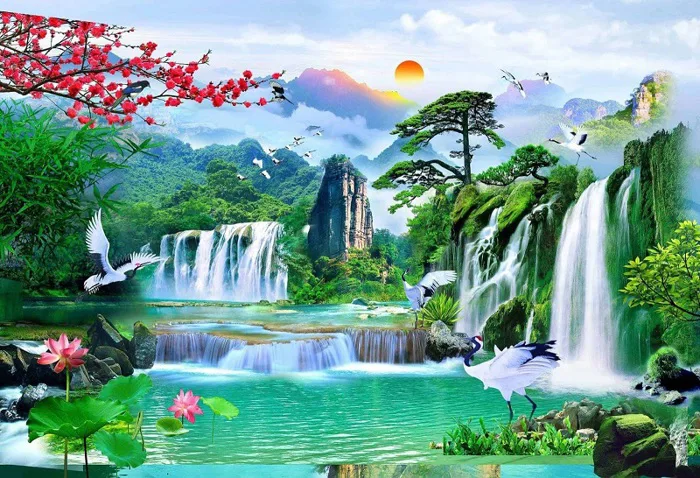 Những mẫu tranh phong cảnh thiên nhiên phù hợp với không gian nhà bạn Những mẫu tranh phong cảnh thiên nhiên phù hợp với không gian nhà bạn
