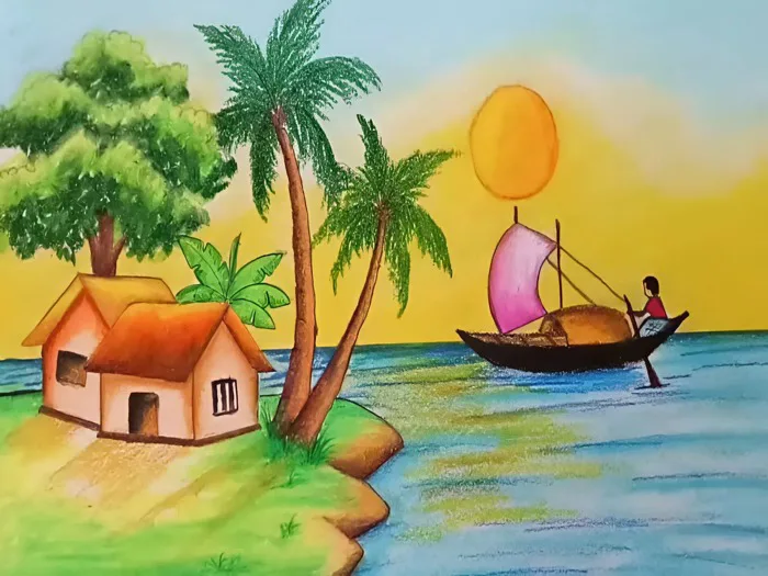 Hướng dẫn cách vẽ phong cảnh thiên nhiên từng bước Hướng dẫn cách vẽ phong cảnh thiên nhiên từng bước
