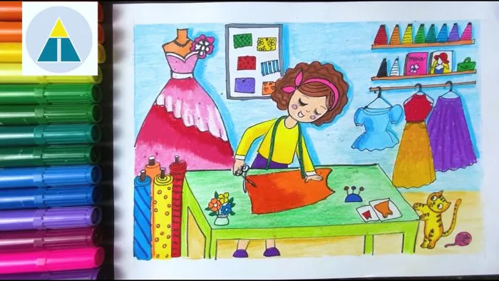 Vẽ tranh ƯỚC MƠ CỦA EM - Thiết kế thời trang | Vẽ siêu dễ cùng Hi Art Cute | Draw a Fashion Designer Vẽ tranh ƯỚC MƠ CỦA EM - Thiết kế thời trang | Vẽ siêu dễ cùng Hi Art Cute | Draw a Fashion Designer