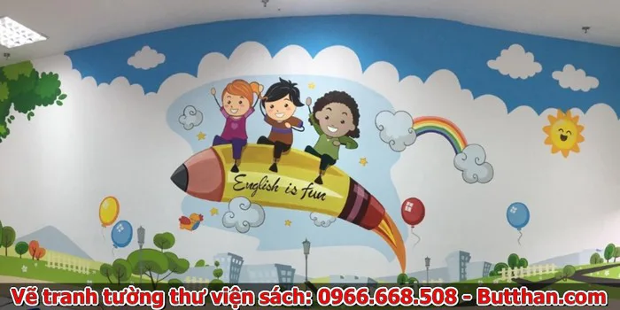 Tổng hợp những mẫu vẽ tranh tường thư viện sách đẹp 2026 Tổng hợp những mẫu vẽ tranh tường thư viện sách đẹp 2026