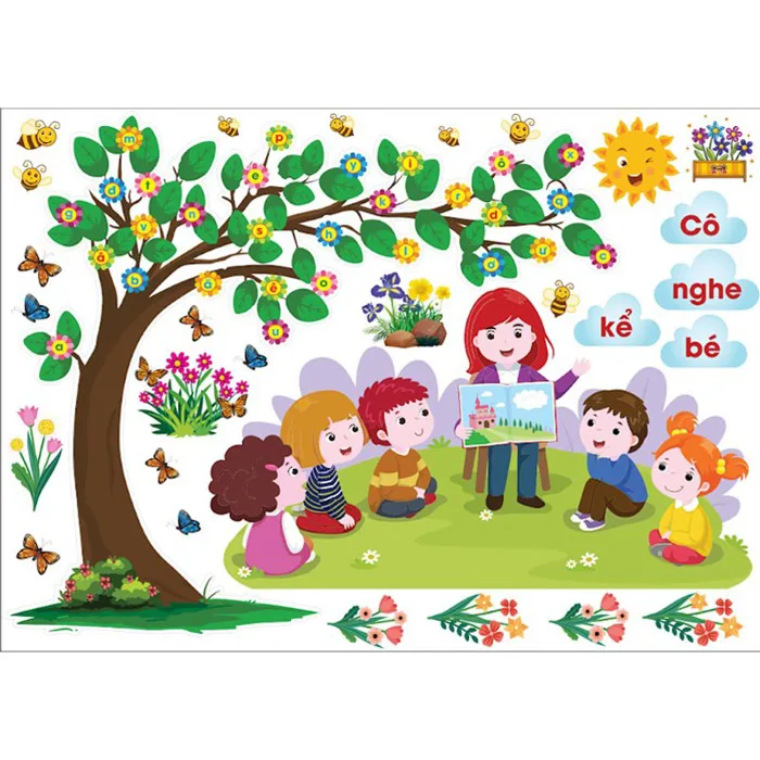 Tranh mầm non dán góc thư viện ✂ CẮT SẴN ✂ | Shopee Việt Nam Tranh mầm non dán góc thư viện ✂ CẮT SẴN ✂ | Shopee Việt Nam