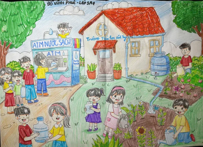 Hơn 60.000 tác phẩm tham gia Cuộc thi vẽ tranh “Sáng kiến sử dụng nước an  toàn, hiệu quả”
