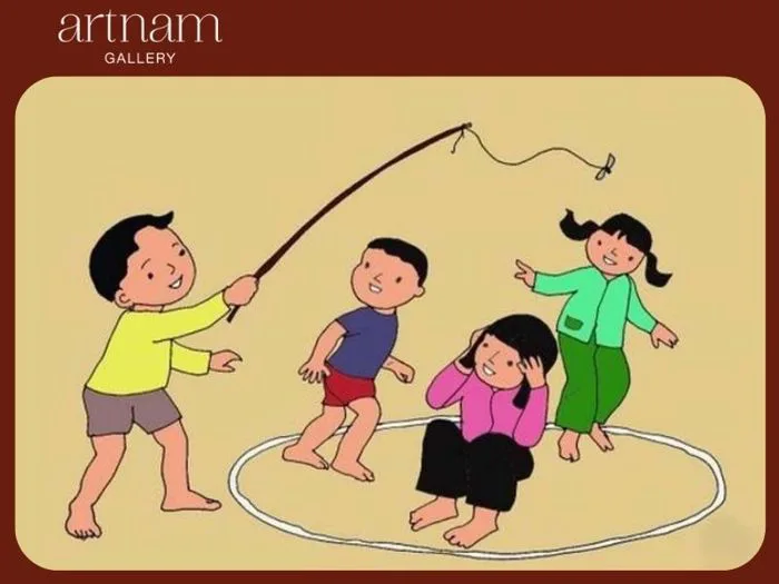45+ bức tranh vẽ trò chơi dân gian Việt Nam đẹp nhất