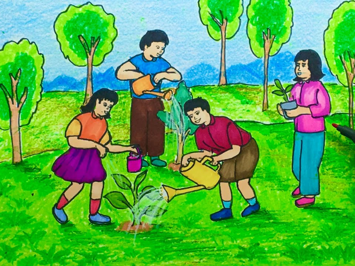 89+ Mẫu vẽ tranh bảo vệ môi trường đơn giản cho bé