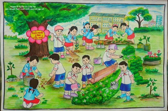 Vẽ Tranh Trồng Cây