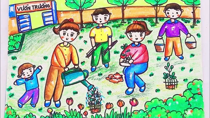 Cách vẽ tranh bảo vệ môi trường -100+ mẫu tranh đẹp, ý nghĩa nhất