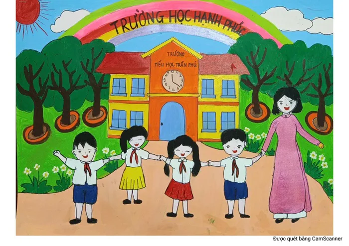 Tham gia thi vẽ tranh với chủ đề 