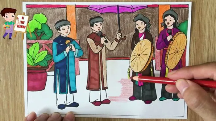 Vẻ đẹp trong nghệ thuật truyền thống | Khai thác vẻ đẹp của nghệ thuật Dân  ca quan họ | Vẽ hội Lim