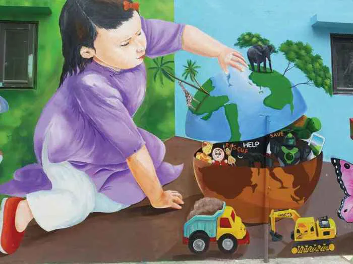 Vẽ tranh tuyên truyền''vì một cộng đồng văn minh''