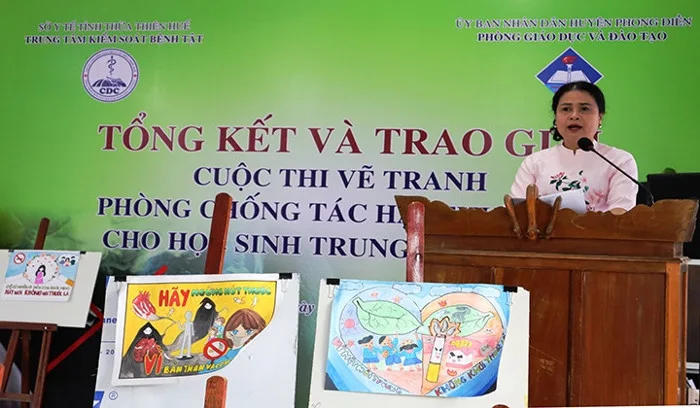 Tuyên truyền phòng, chống tác hại của thuốc lá cho học sinh thông qua cuộc  thi vẽ tranh