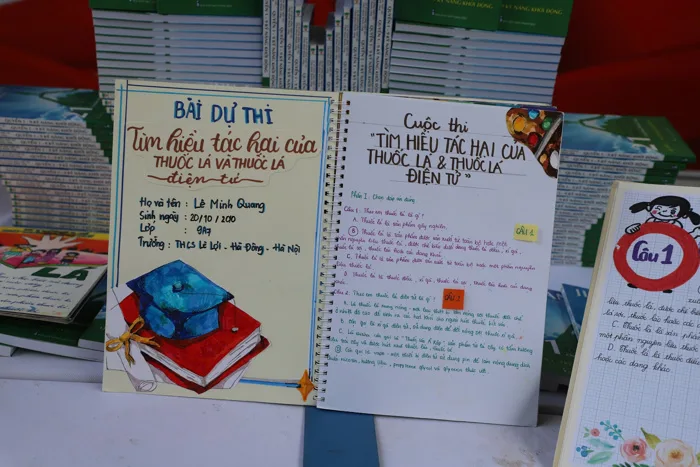 Hàng trăm nghìn thiếu nhi tham gia cuộc thi phòng chống thuốc lá toàn quốc