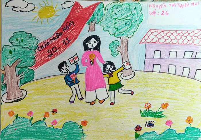 Kết quả Cuộc thi vẽ tranh về thầy cô và mái trường Chủ đề ”Thầy cô trong  trái tim em”