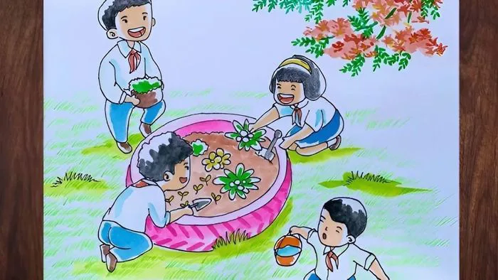 Tình bạn qua từng nét vẽ: Khám phá Top 50+ bức tranh vẽ về tình bạn tuyệt  đẹp